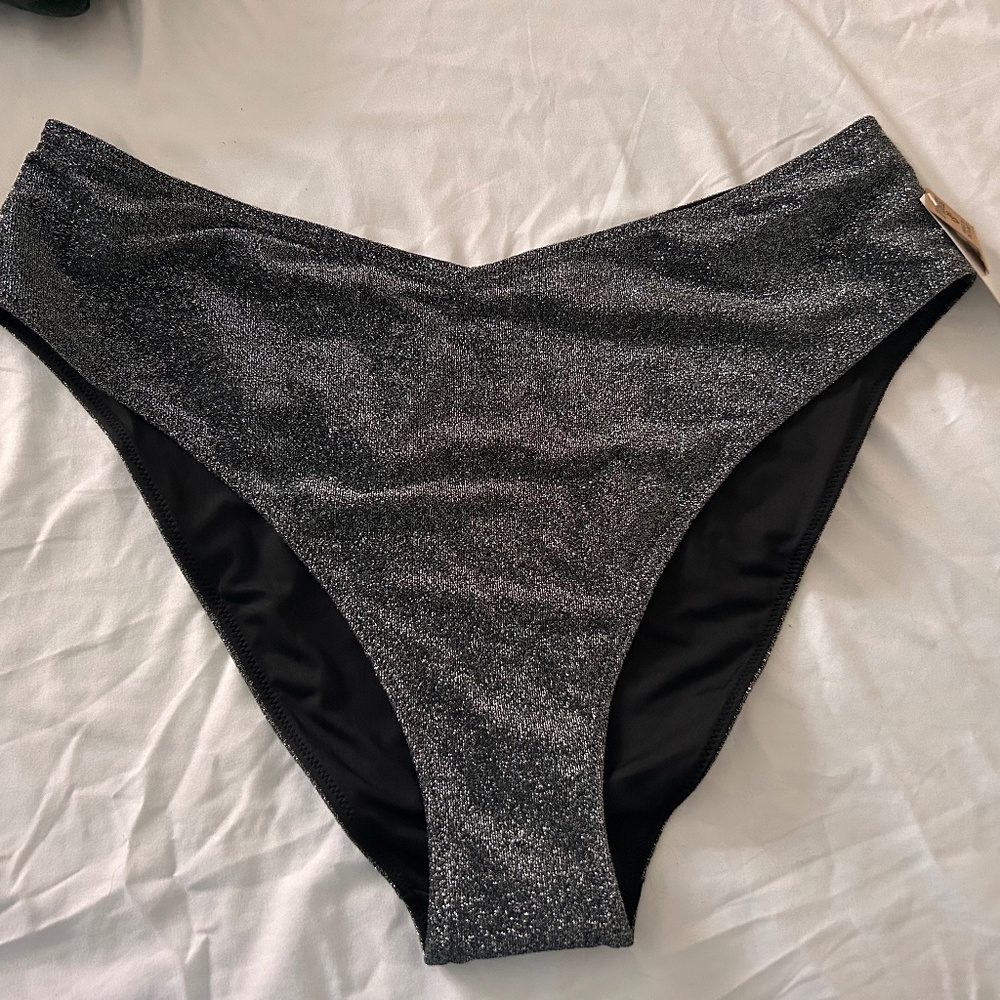 PINK Glitter bathing suit bottom